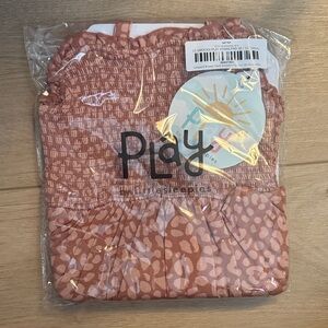 Little Sleepies Brown Leopard Smocked Dress